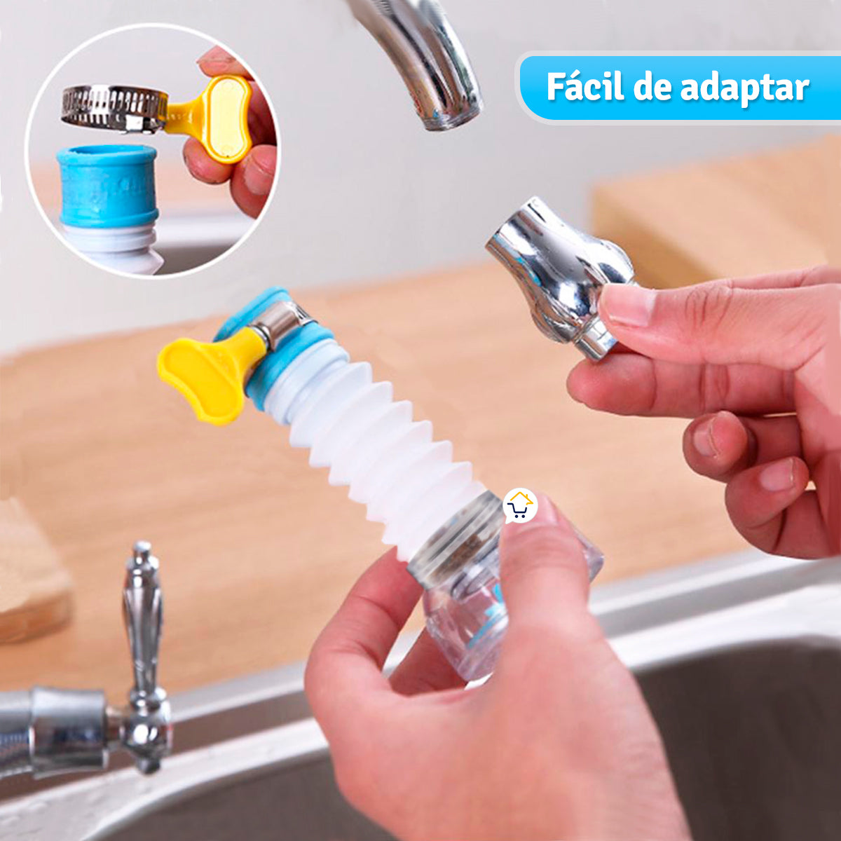 Ahorrador de Agua Flexible Grifo Expandible Cocina FIL2